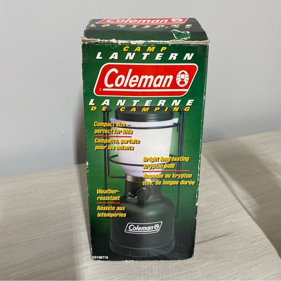 Coleman Camping Lantern Compact Size Battery Operated Model 5310 Used Untested - Picture 3 of 7